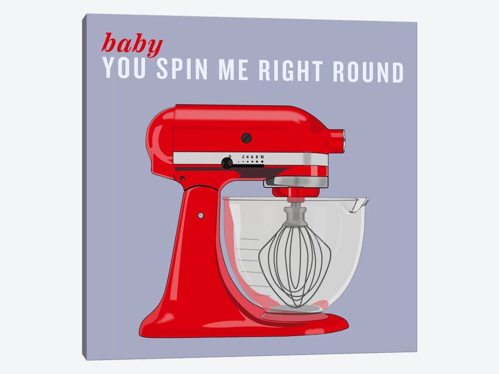 Baby You Spin Me Right Round II by 5by5collective 1-piece Canvas Print