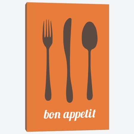 Bon Appetit Canvas Print #KCH2} by 5by5collective Canvas Print