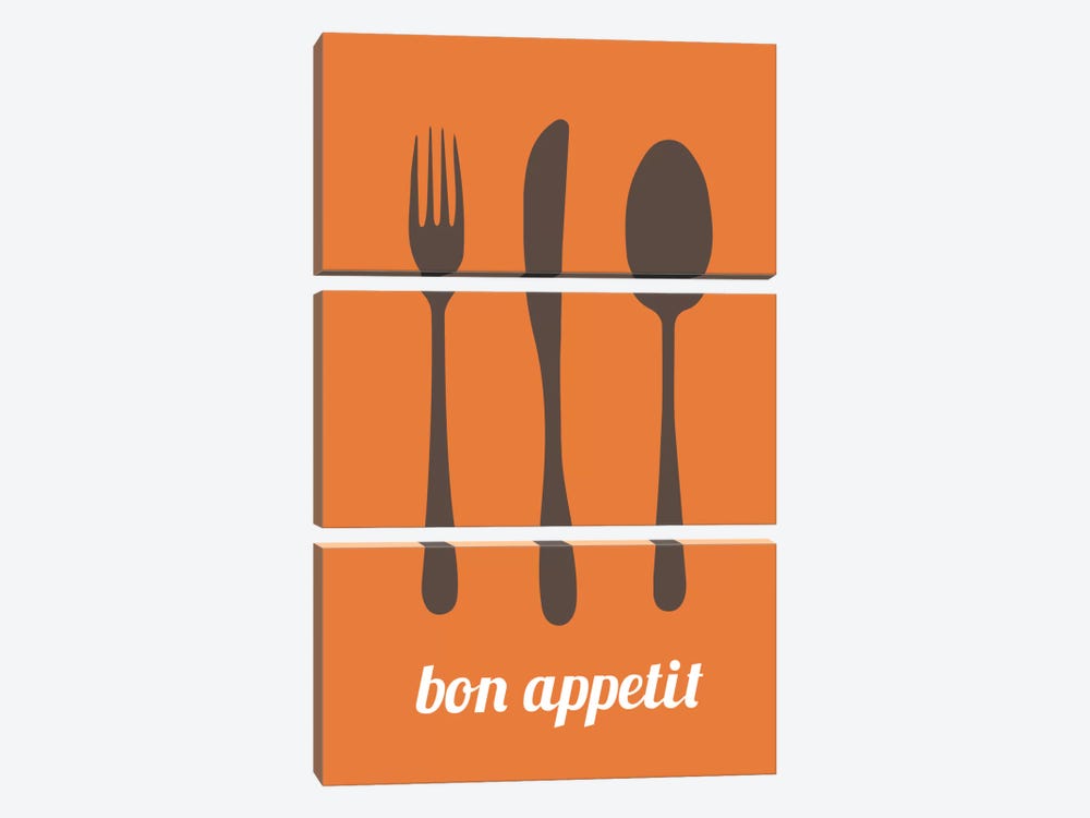 Bon Appetit by 5by5collective 3-piece Canvas Artwork