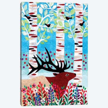 Forest Creatures I Canvas Print #KCN1} by Kim Conway Canvas Art Print