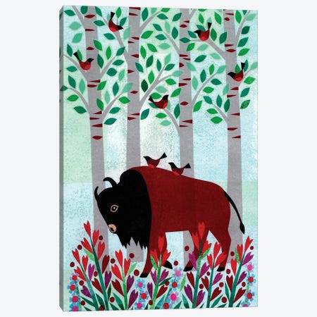 Forest Creatures VI Canvas Print #KCN7} by Kim Conway Canvas Wall Art
