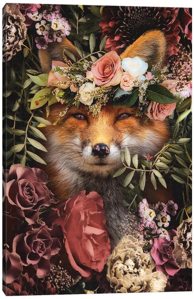 Beautifully Broken Canvas Art Print - Fox Art