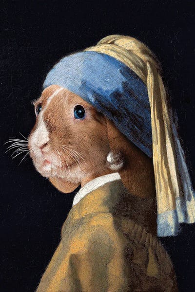 Girl With A Pearl Earring: The Rabbit with a Pear Earring by Karen Cantuq