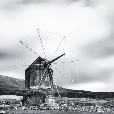 Old Wooden Windmill by Karim Carella canvas print