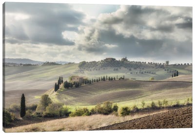 A Typical Tuscan Countryside Canvas Art Print - Karim Carella