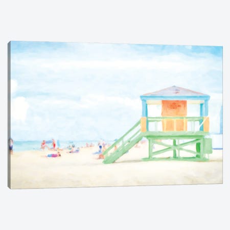 Crayon Color Beach Canvas Print #KCU101} by Kim Curinga Canvas Artwork