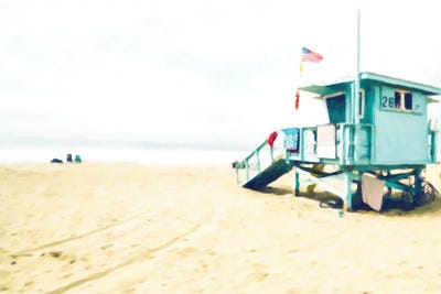 Empty Beach Station by Kim Curinga art print