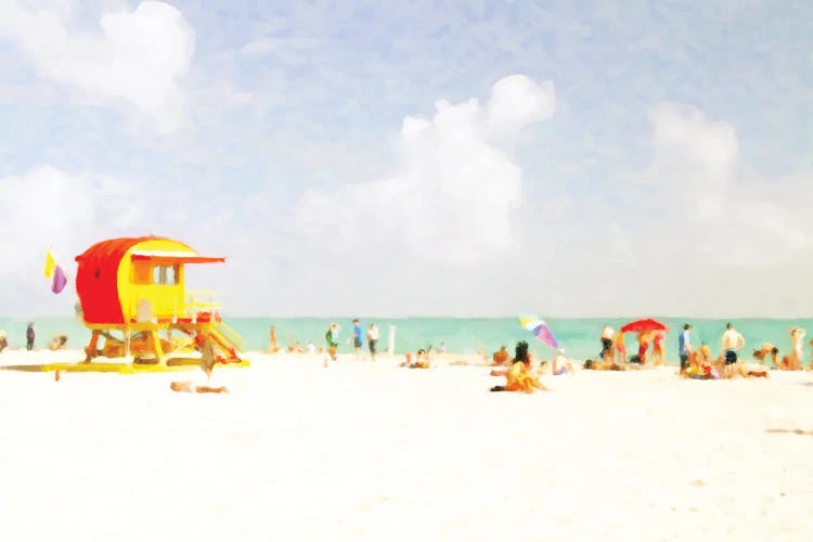 Lifeguard Beach Colors by Kim Curinga wall art