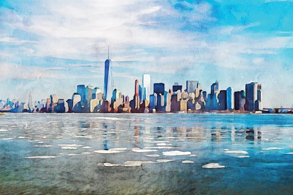 Kim Curinga: New York City Skyline by Kim Curinga