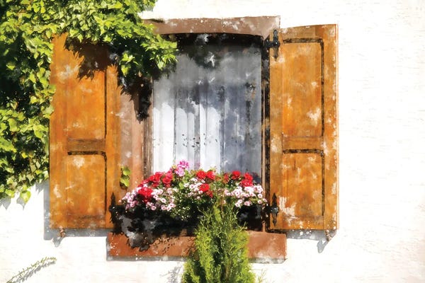 Kim Curinga: Shutters And Greens by Kim Curinga