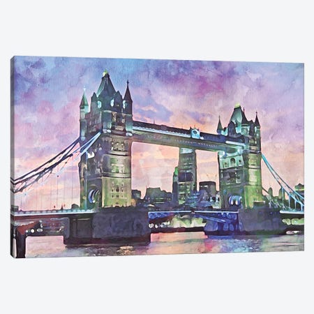 Tower Bridge Canvas Print #KCU118} by Kim Curinga Art Print