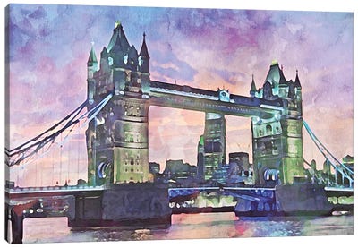 Tower Bridge Canvas Art Print - Kim Curinga