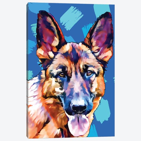 Pop Dog XI Canvas Print #KCU11} by Kim Curinga Canvas Art