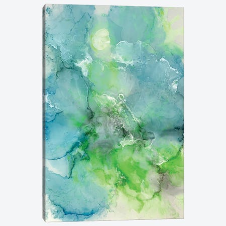 Turquoise Crystal Canvas Print #KCU125} by Kim Curinga Art Print