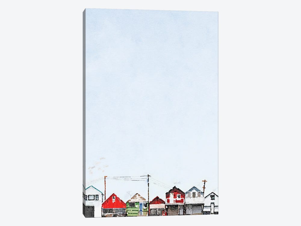 Rooftops by Kim Curinga 1-piece Canvas Art