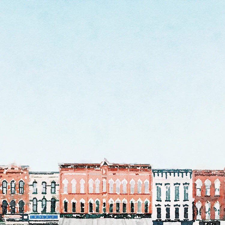 Commercial Row by Kim Curinga wall art