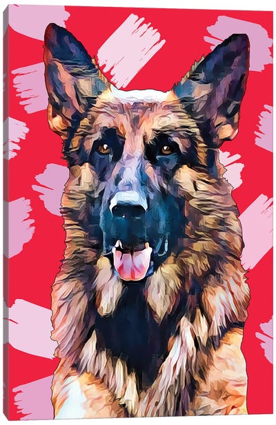 Pop Dog XIV Canvas Art Print - Kim Curinga
