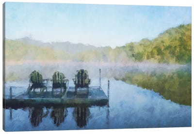 Lodge Series #23 Canvas Art Print - Lake Art