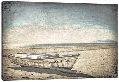 Abandonded Row Boat Canvas Art Print - Kim Curinga