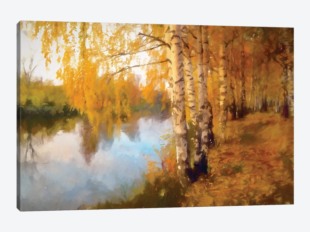 Autumn Birch by Kim Curinga 1-piece Art Print