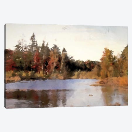 Autumn Lake Canvas Print #KCU36} by Kim Curinga Canvas Art Print