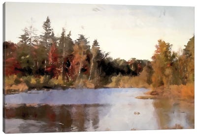 Autumn Lake Canvas Art Print - Kim Curinga