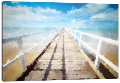 Boardwalk Canvas Art Print - Kim Curinga
