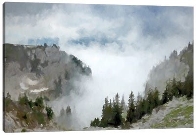 Fog In The Valley Canvas Art Print - Kim Curinga