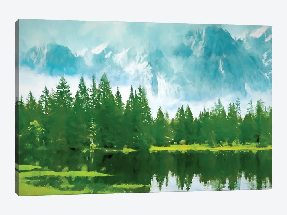 Green Valley by Kim Curinga 1-piece Canvas Art