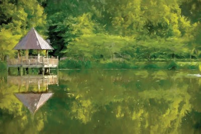 Lake Gazebo by Kim Curinga art print