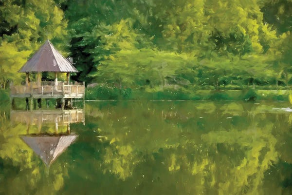 Kim Curinga: Lake Gazebo by Kim Curinga
