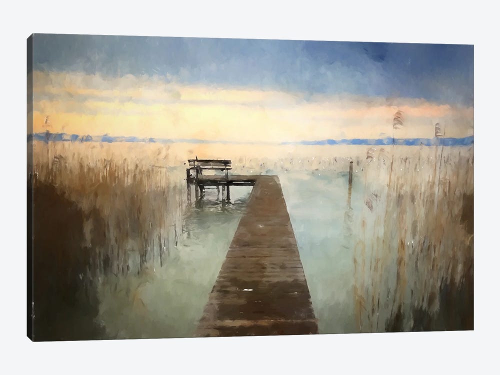 Marsh Jetty by Kim Curinga 1-piece Canvas Print