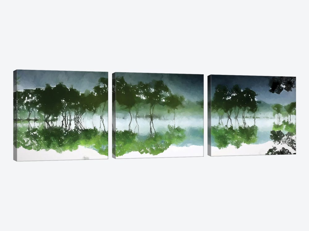 Mirror Lake by Kim Curinga 3-piece Canvas Wall Art