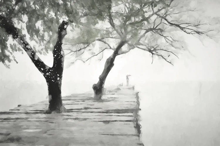 Misty Dock by Kim Curinga wall art