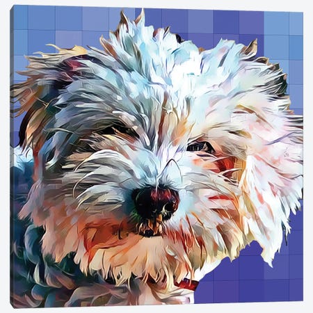 Pop Dog V Canvas Print #KCU6} by Kim Curinga Canvas Art