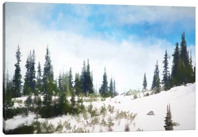Mountain Snow Canvas Art Print - Kim Curinga