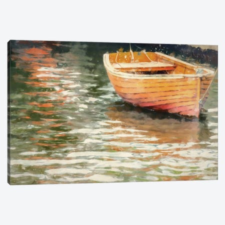Orange Canoe Canvas Print #KCU72} by Kim Curinga Canvas Art