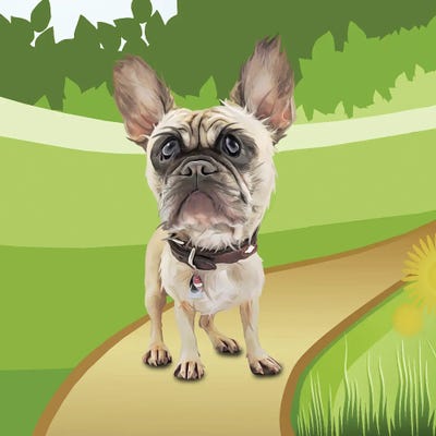 Peaceful Pit by Kim Curinga metal wall art