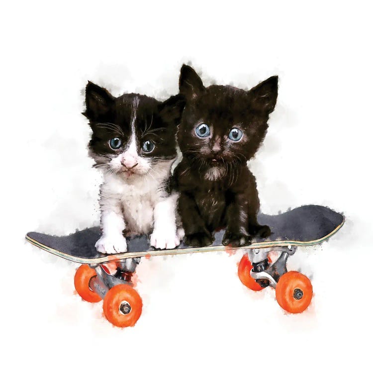 Two Babies On A Board