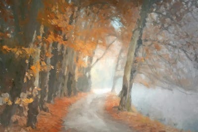 Autumn Walk by Kim Curinga metal wall art