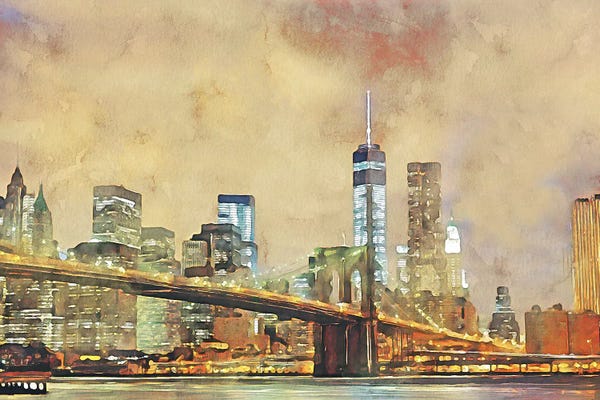 Brooklyn Bridge: Brooklyn Bridge by Kim Curinga