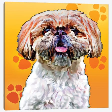 Pop Dog VIII Canvas Print #KCU9} by Kim Curinga Canvas Print