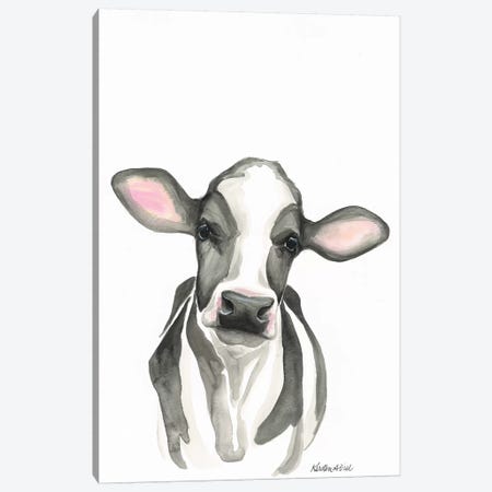 Holstein Calf Canvas Print #KDI18} by Kirsten Dill Canvas Art Print