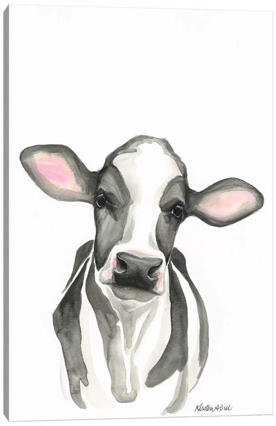 Holstein Calf Canvas Art Print - Kirsten Dill