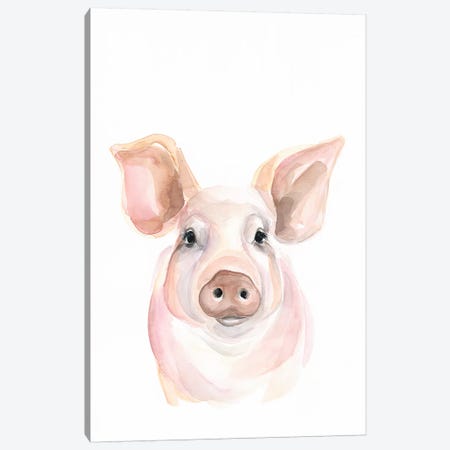 Pig Canvas Print #KDI25} by Kirsten Dill Art Print