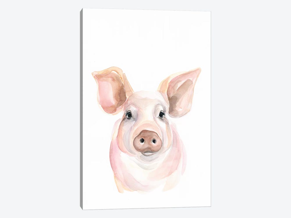 Pig by Kirsten Dill 1-piece Canvas Art Print
