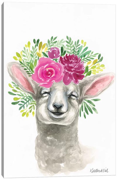 Spring Lamb Canvas Art Print - Kirsten Dill