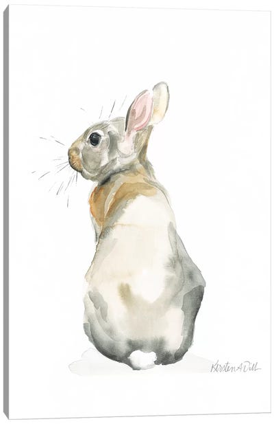 Bunny Canvas Art Print - Minimalist Nursery