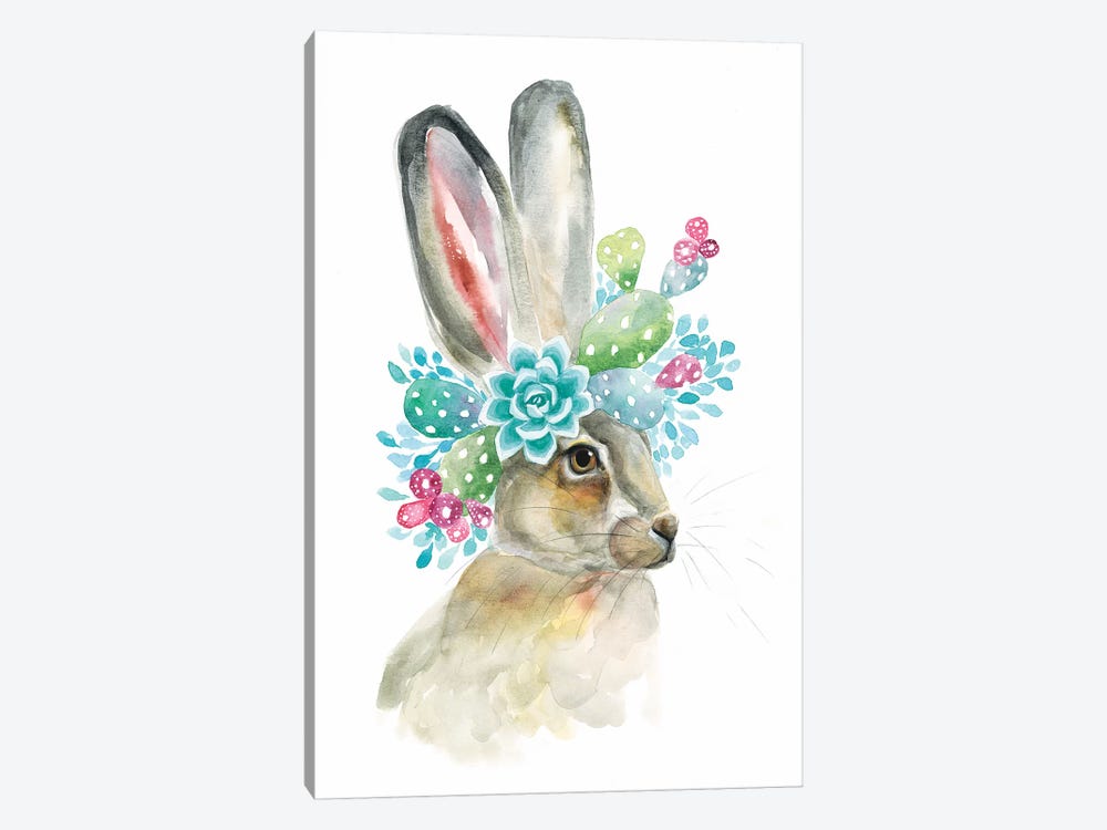 Cactus Bunny by Kirsten Dill 1-piece Art Print
