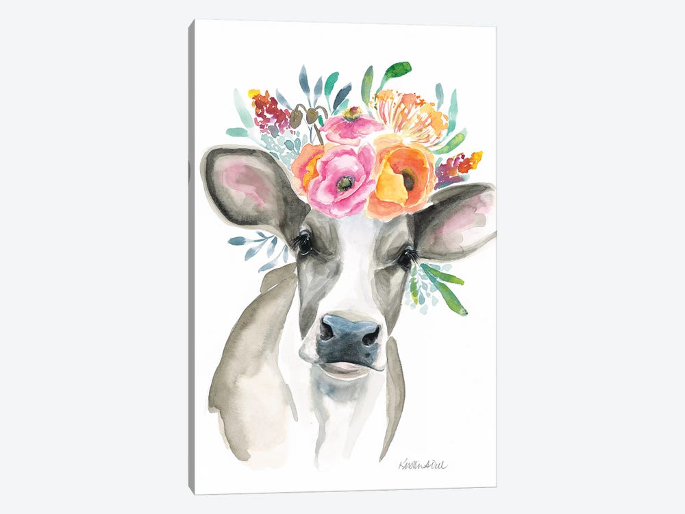 Cow by Kirsten Dill 1-piece Canvas Print